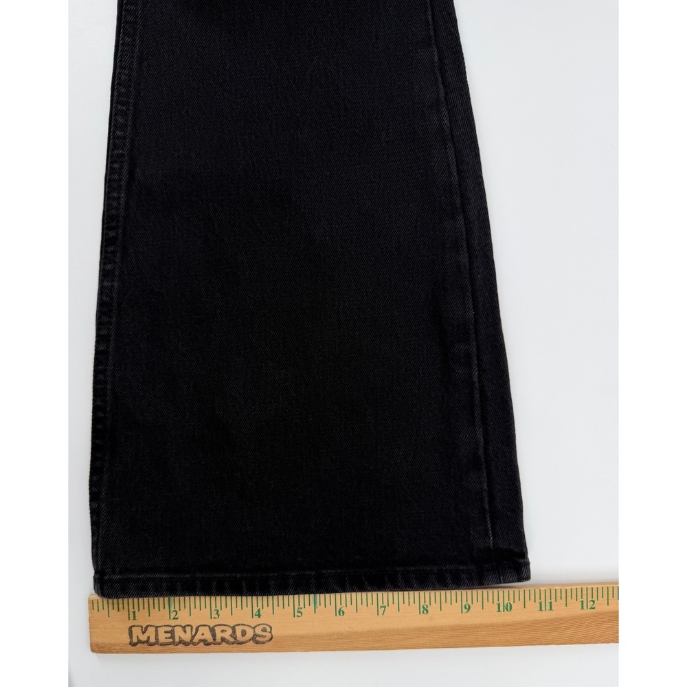 Abercrombie & Fitch Curve Love High Rise Flare Jeans Black 24 Short - Picture 8 of 9